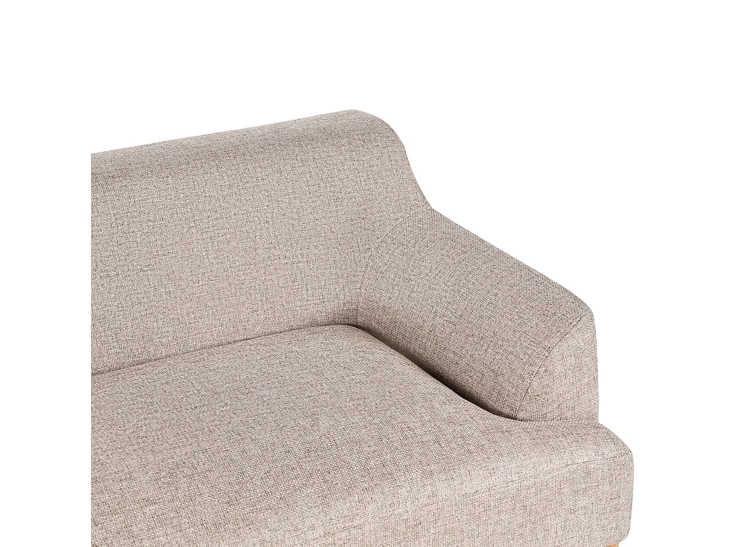 Sofá SOSJO Tela Marrón claro 3 plazas