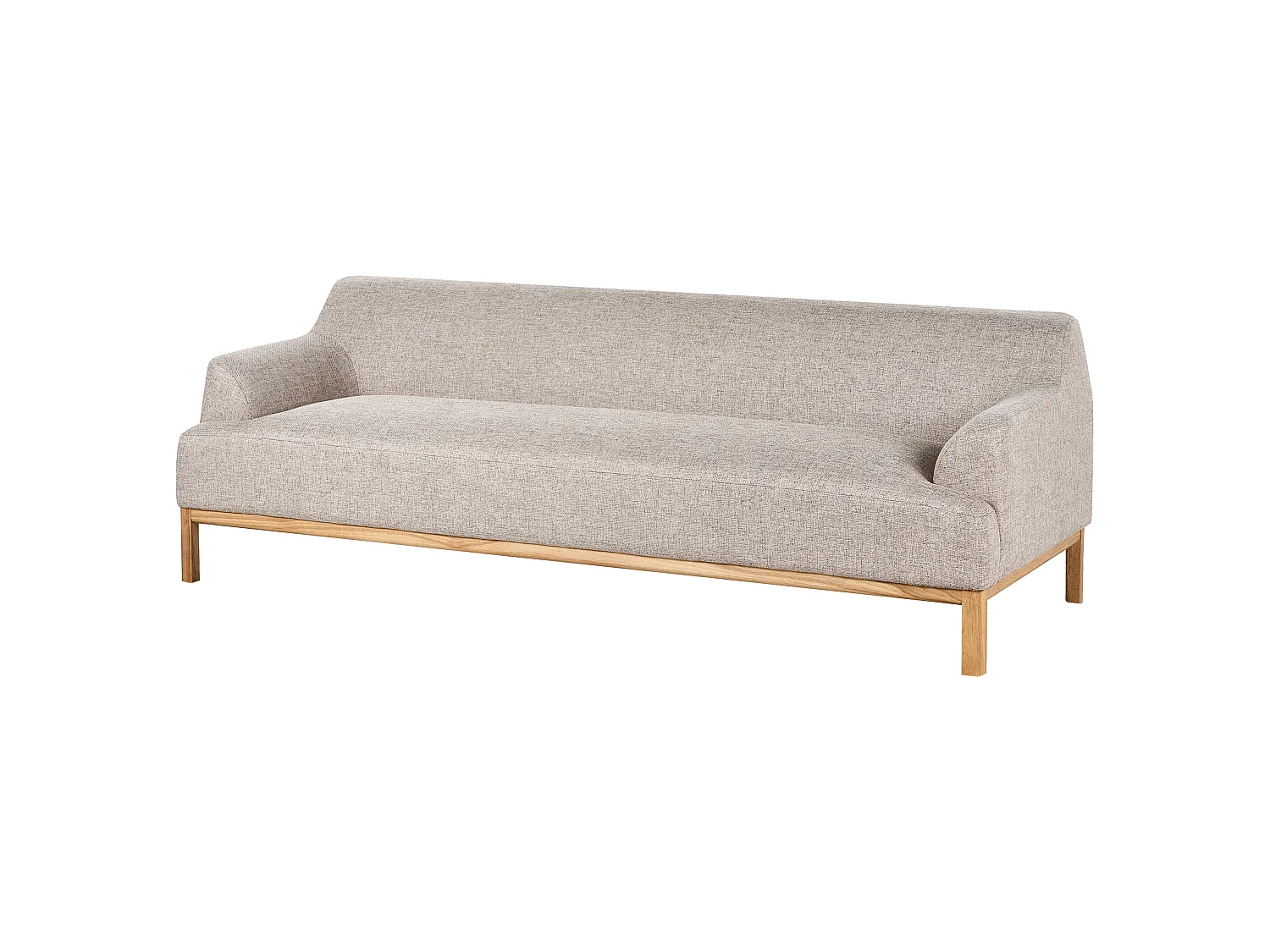 Canapé SOSJO Tissu Marron clair 3 places