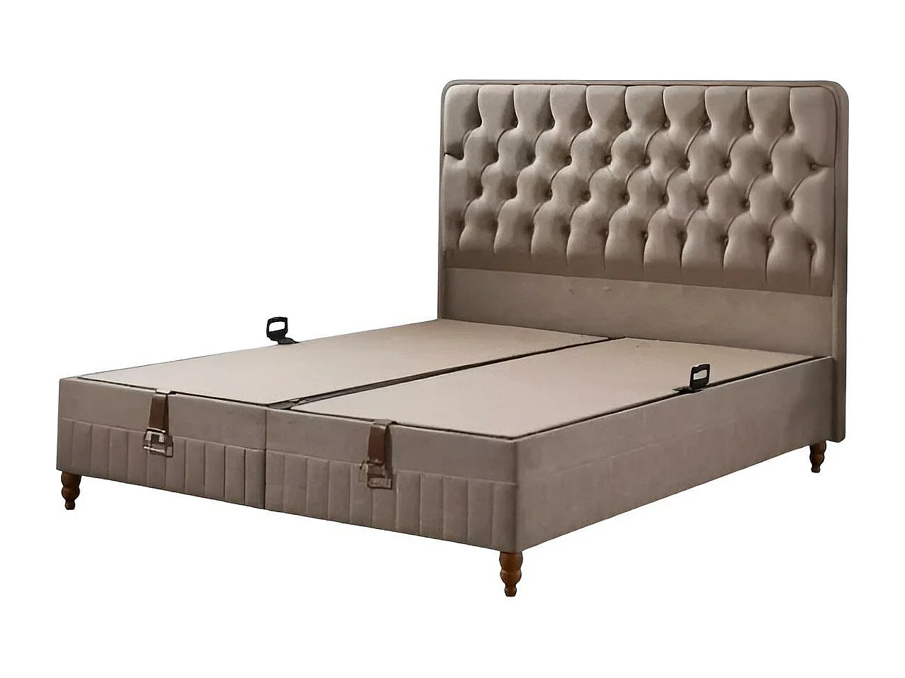 Letto Begonvil M/160x200/Tessuto/Beige