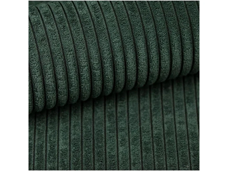 Canapé d'angle réversible convertible velours côtelé 4 places vert OPALE