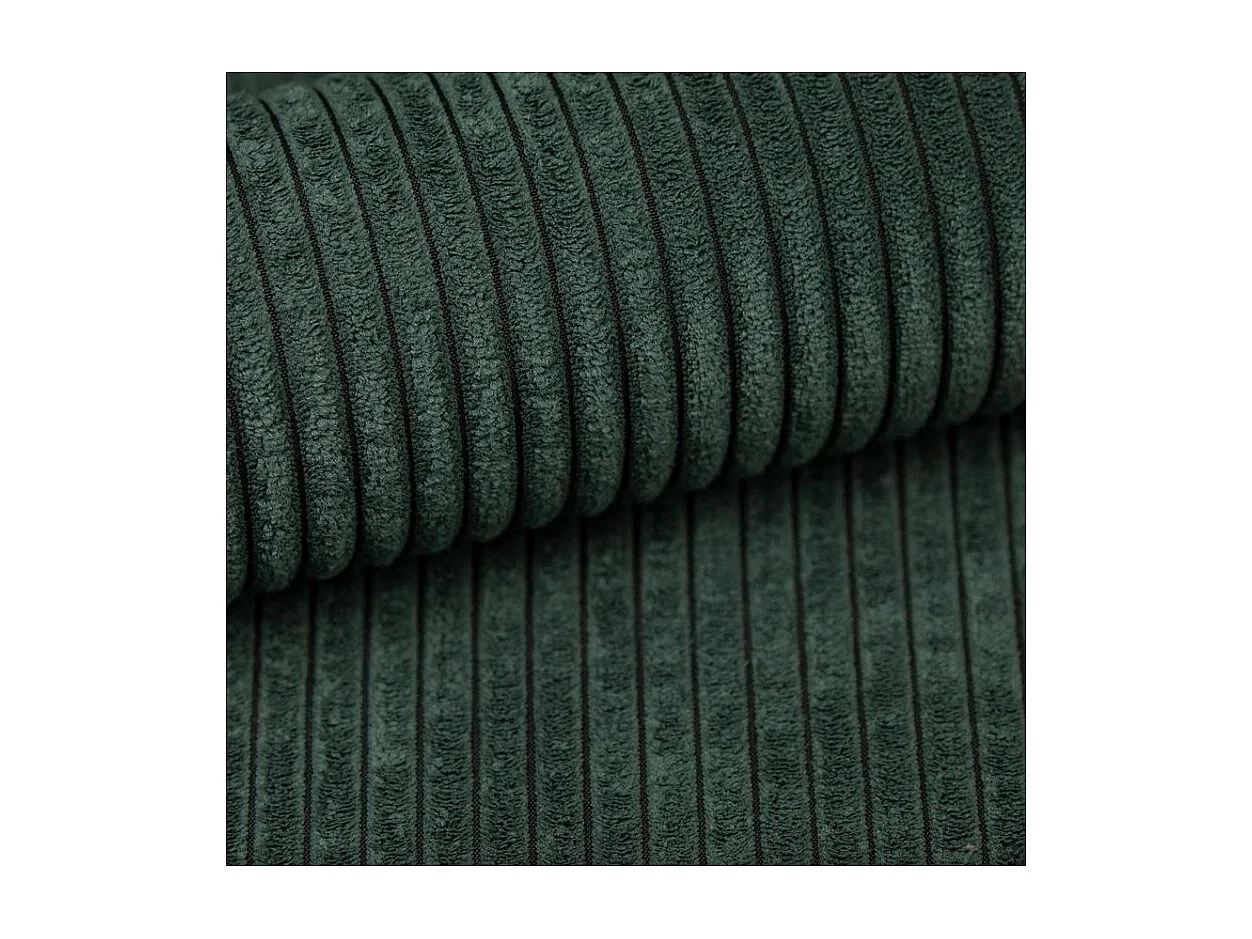 Canapé d'angle réversible convertible velours côtelé 4 places vert JASPE