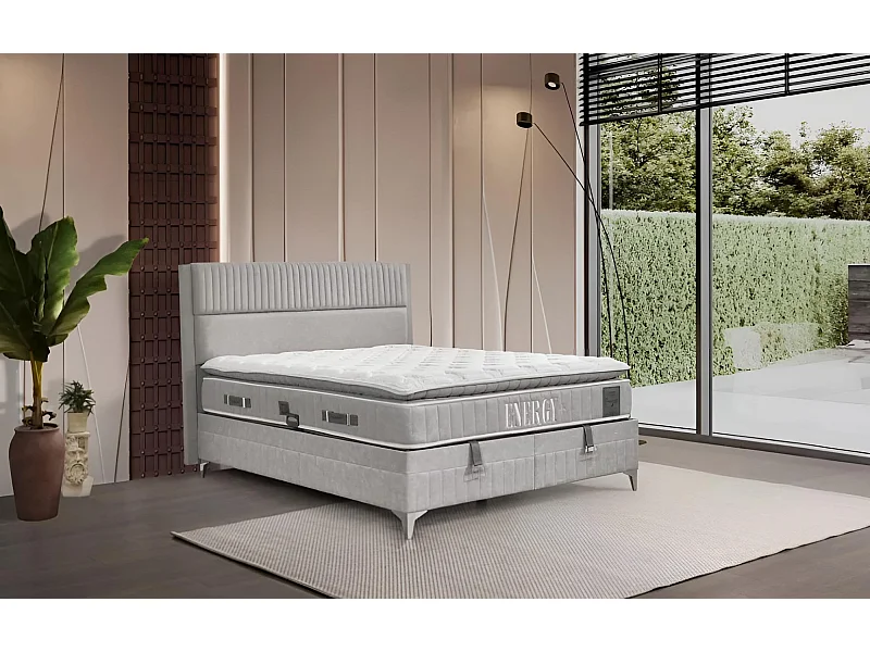 Lit Energy/160x200/Tissu/Gris