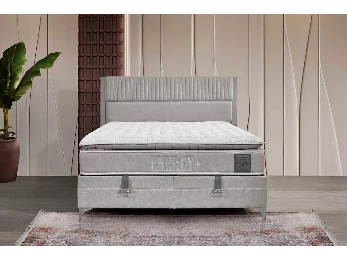 Letto Energy/160x200/Tessuto/Grigio