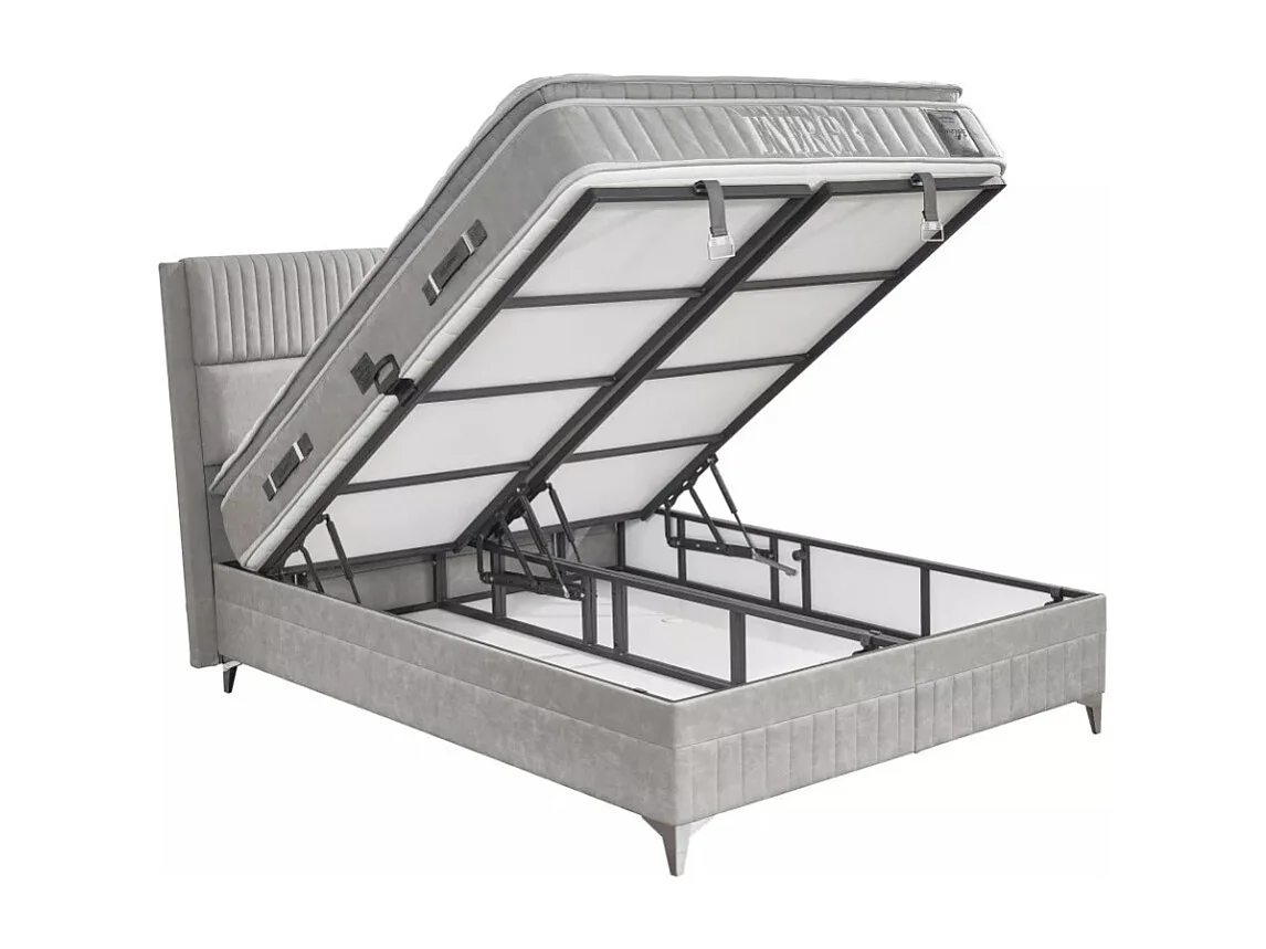 Letto Energy/160x200/Tessuto/Grigio