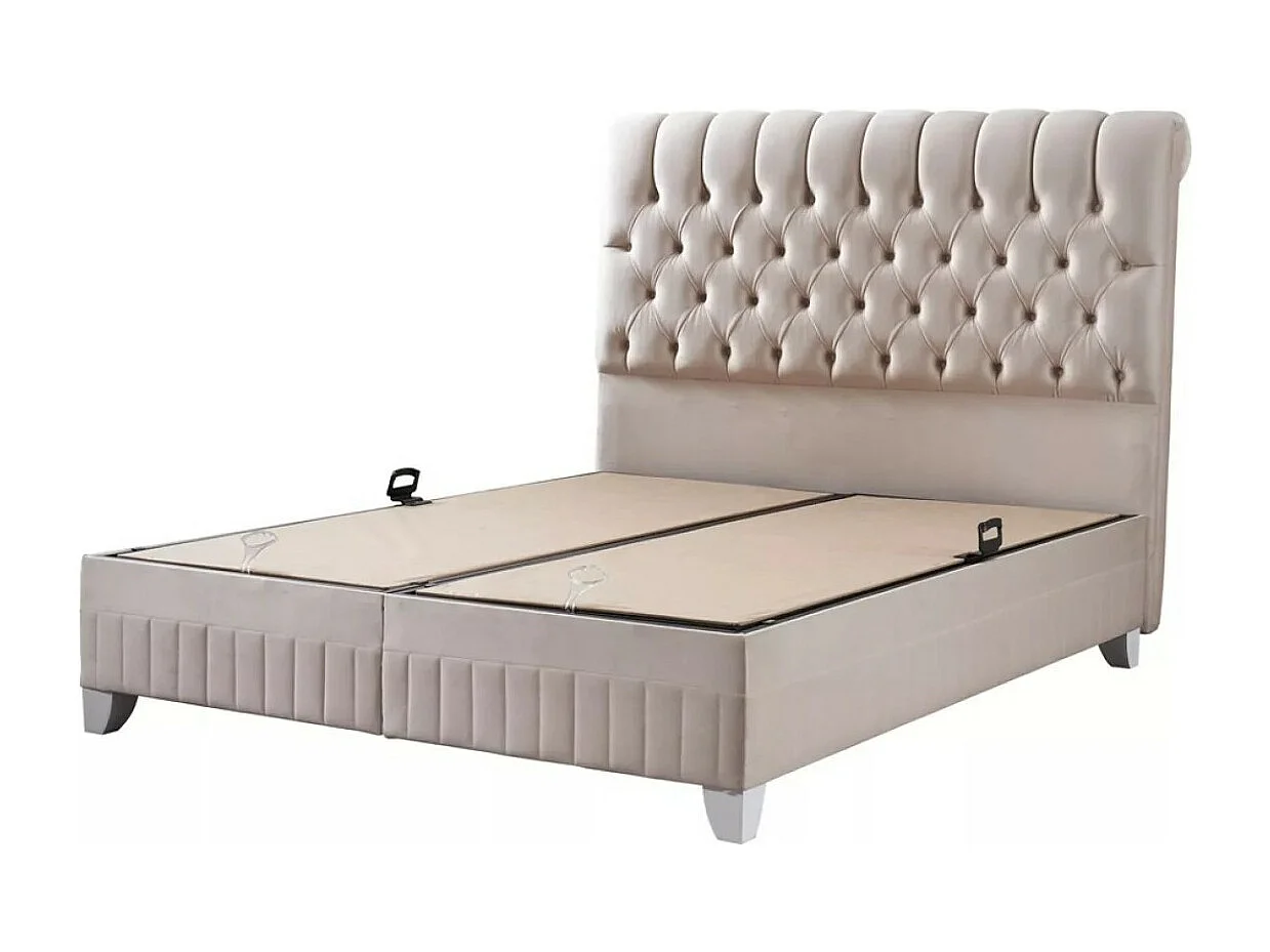 Letto Luxus/160x200/Tessuto/Beige