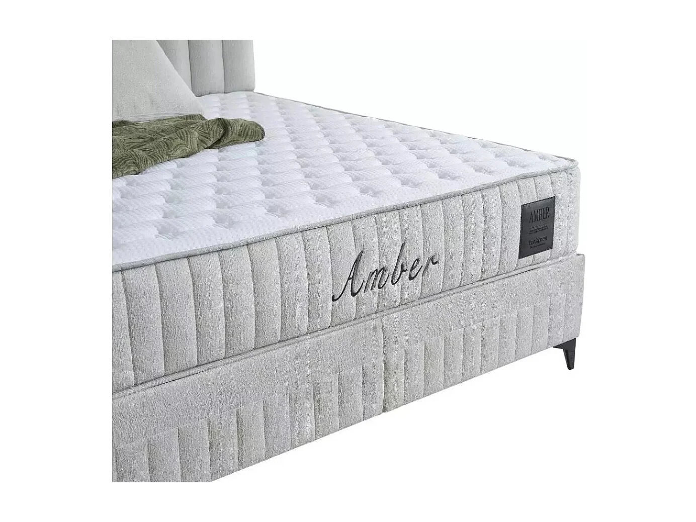 Letto Amber/160x200/Tessuto/Bianco