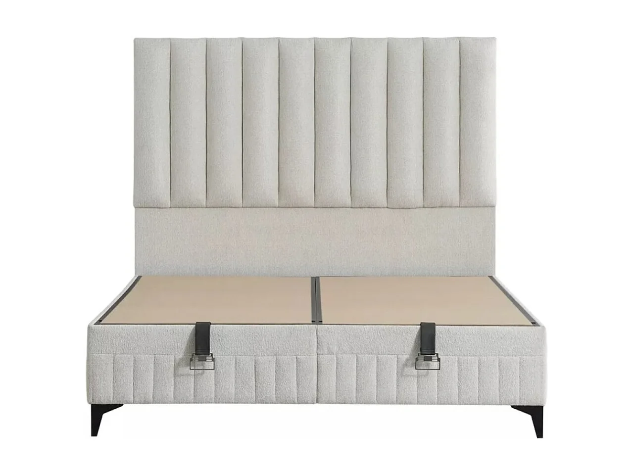 Lit Amber L/180x200/Tissu/Blanc