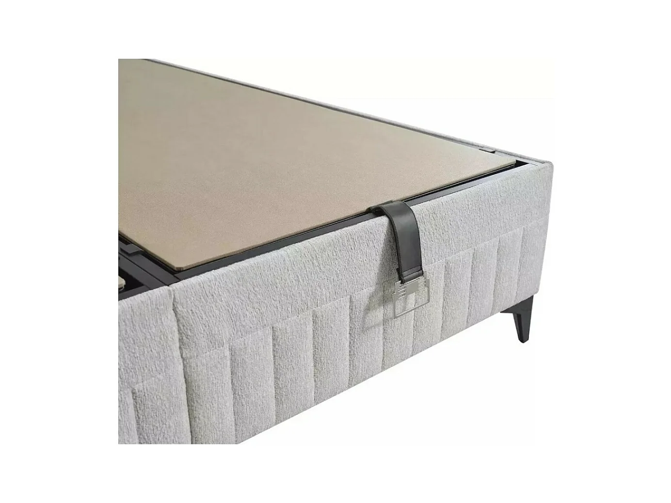 Letto Amber L/180x200/Tessuto/Bianco