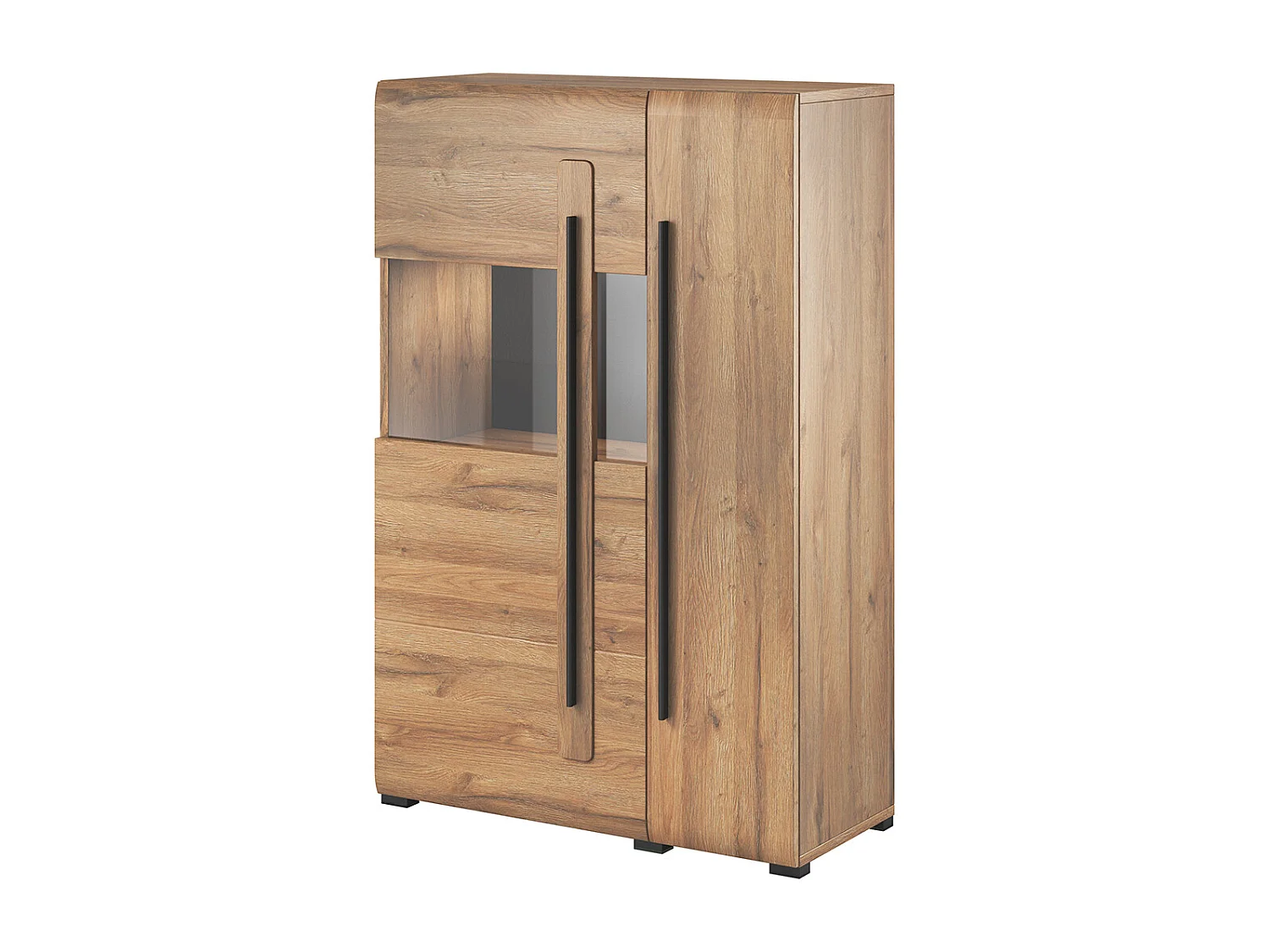 Louis Bois 2-deurs servieskast met LED