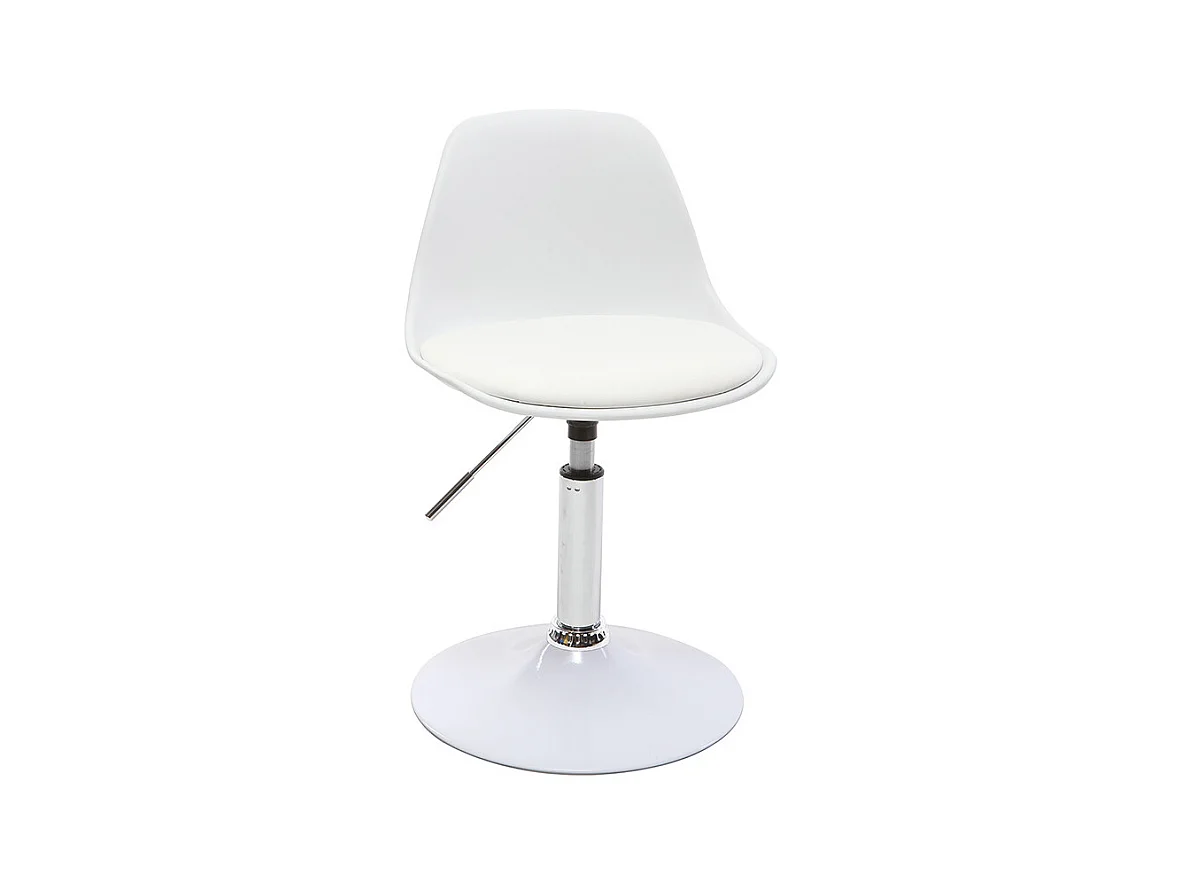 Chaise de bureau design enfant blanche STEEVY