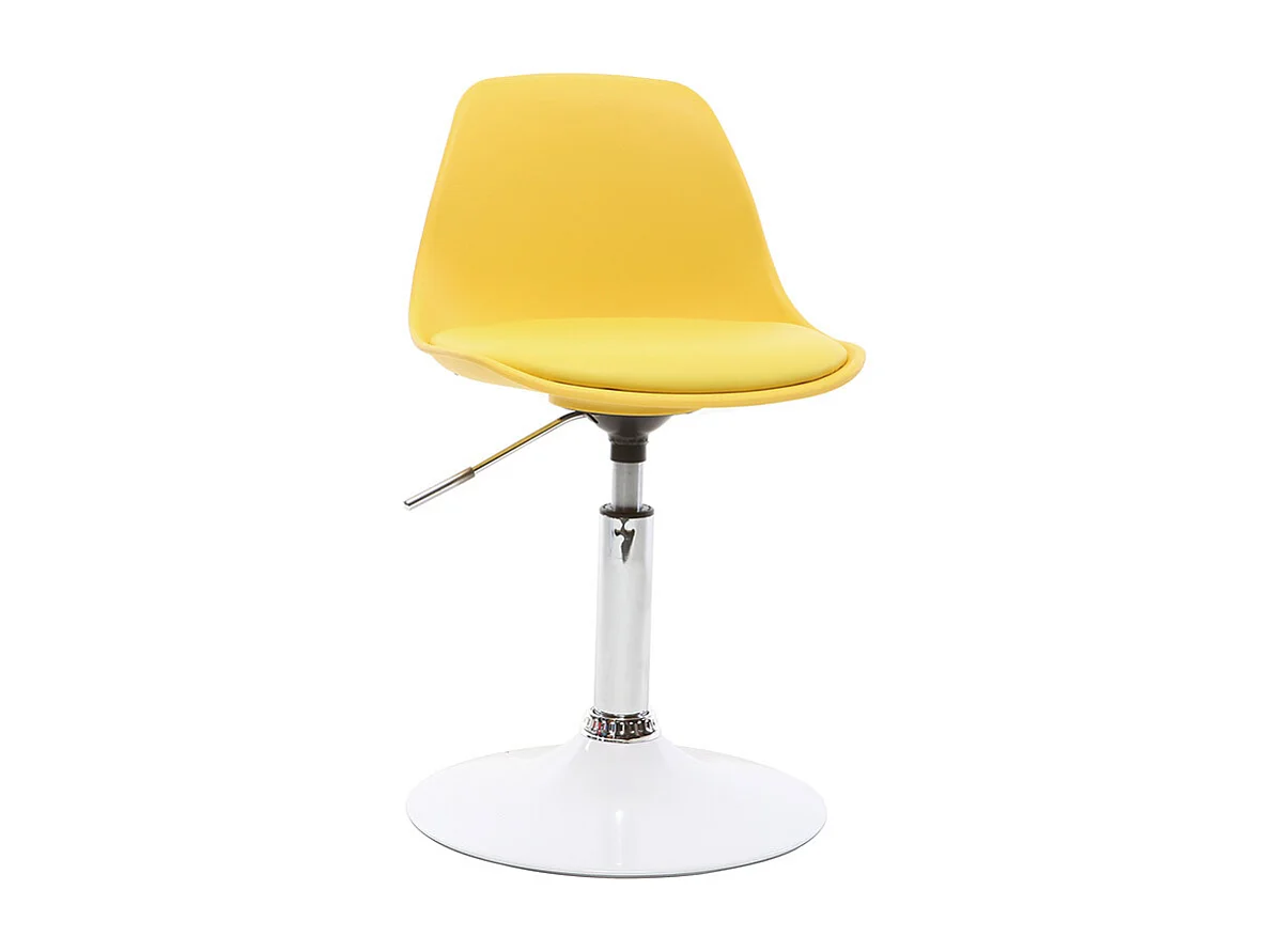 Chaise de bureau design enfant jaune STEEVY