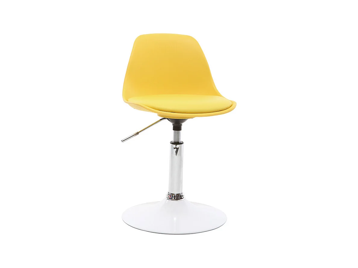 Chaise de bureau design enfant jaune STEEVY