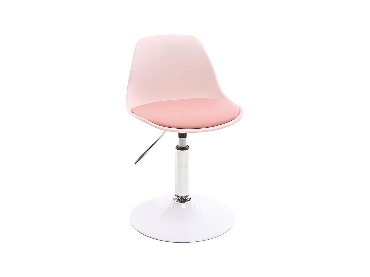 Chaise de bureau design enfant rose STEEVY