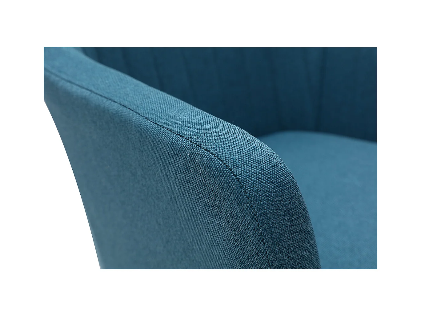 Poltrona da ufficio design in tessuto blu anatra ALEYNA