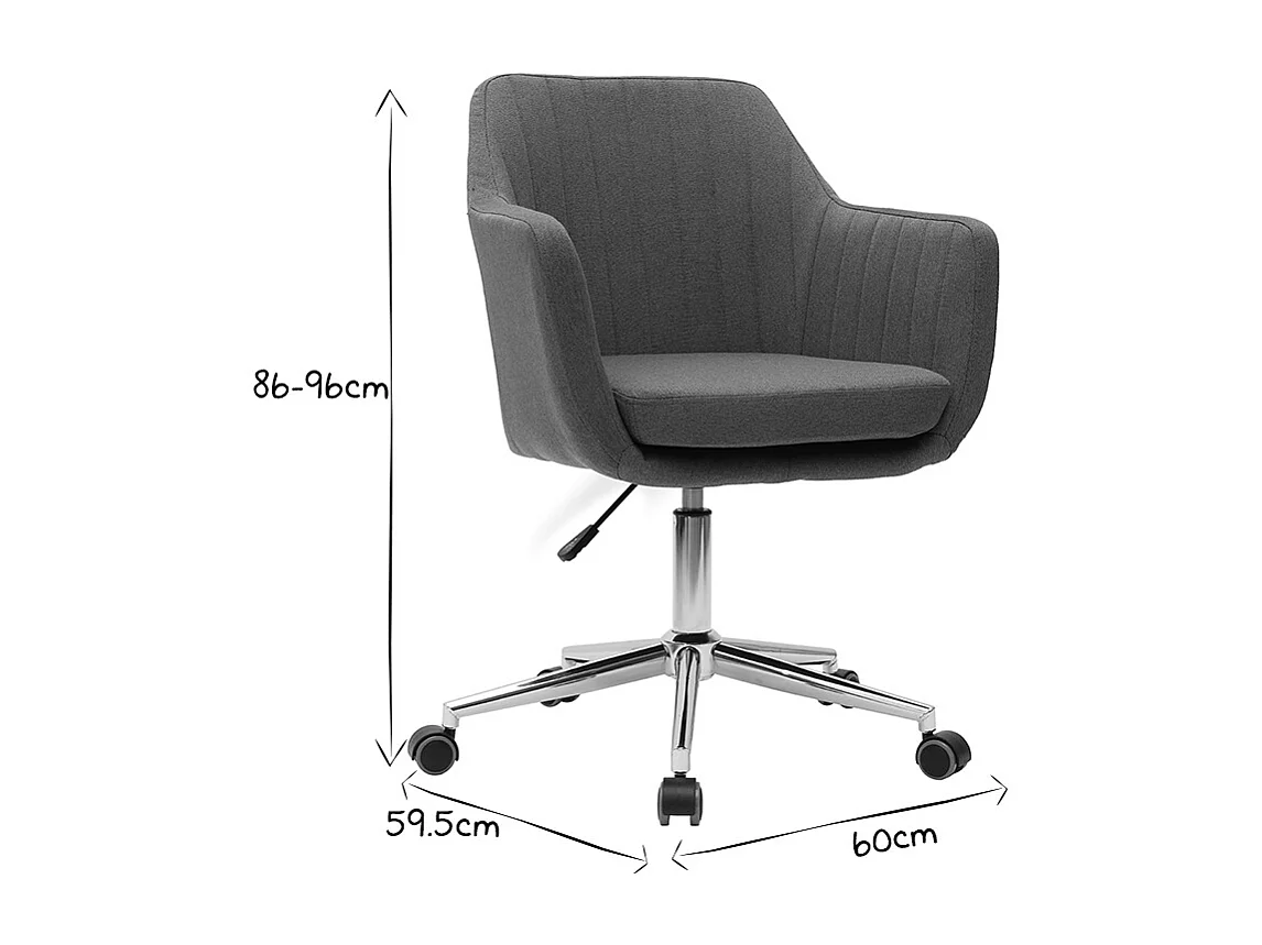 Design-Bürosessel Stoff Blaugrün ALEYNA