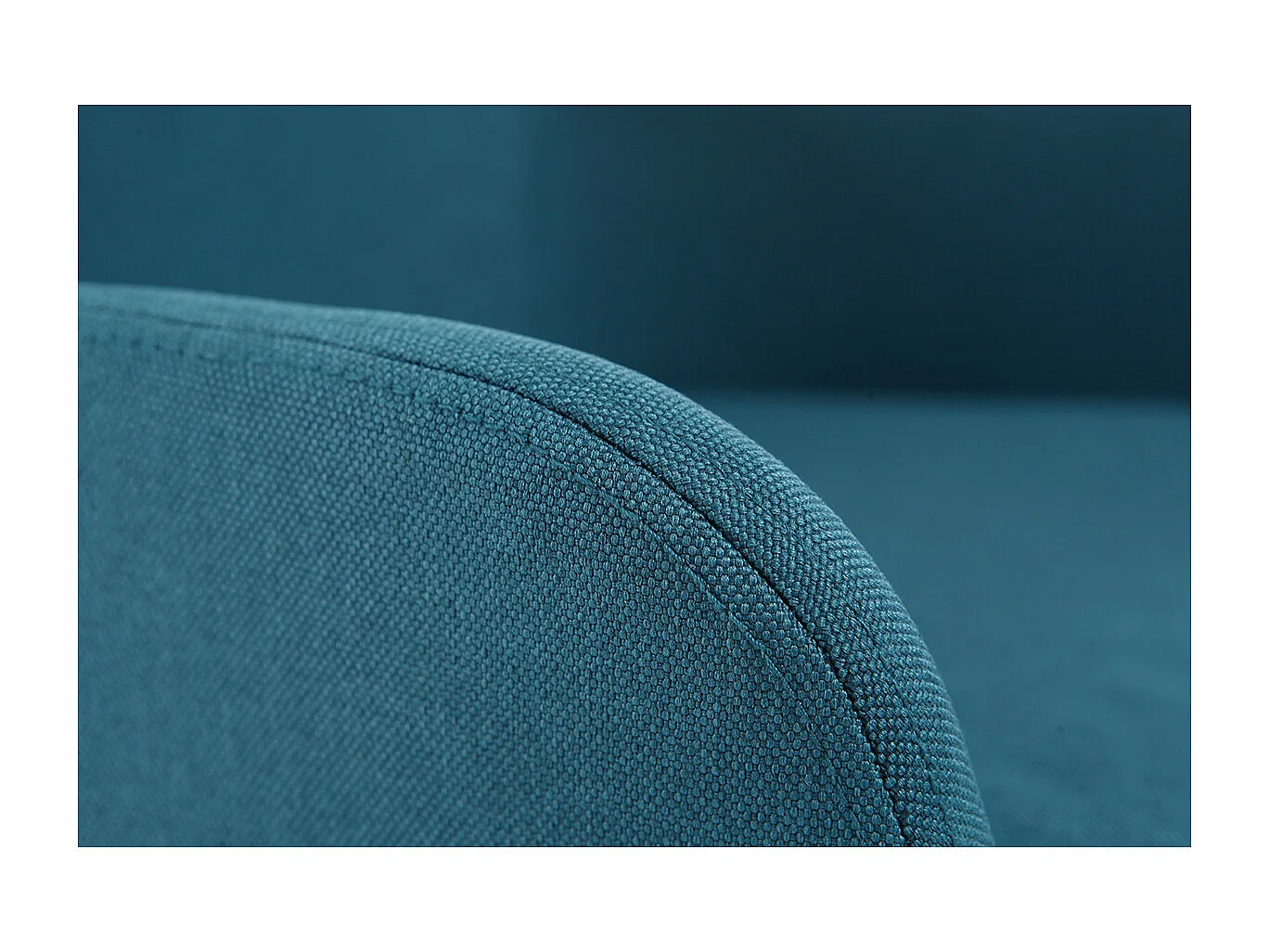 Sillón de escritorio diseño tejido azul petróleo SHANA