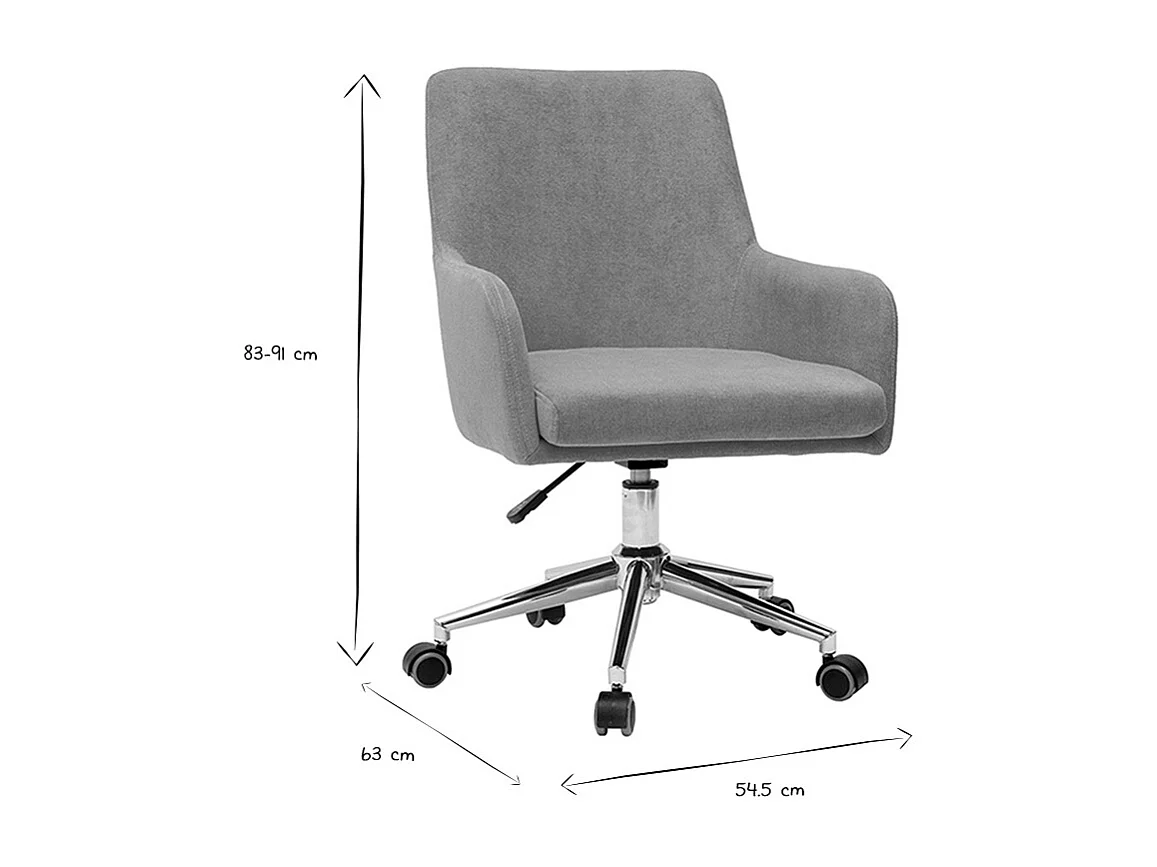 Sillón de escritorio diseño tejido azul petróleo SHANA