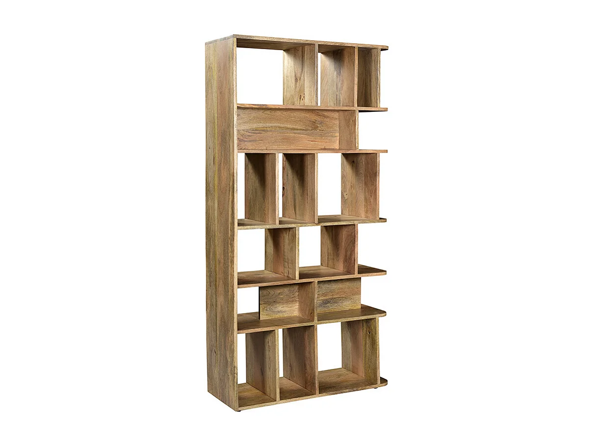 Biblioteca separador en madera de mango maciza L88 cm RUPAH