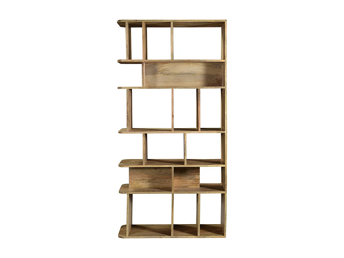 Biblioteca separador en madera de mango maciza L88 cm RUPAH
