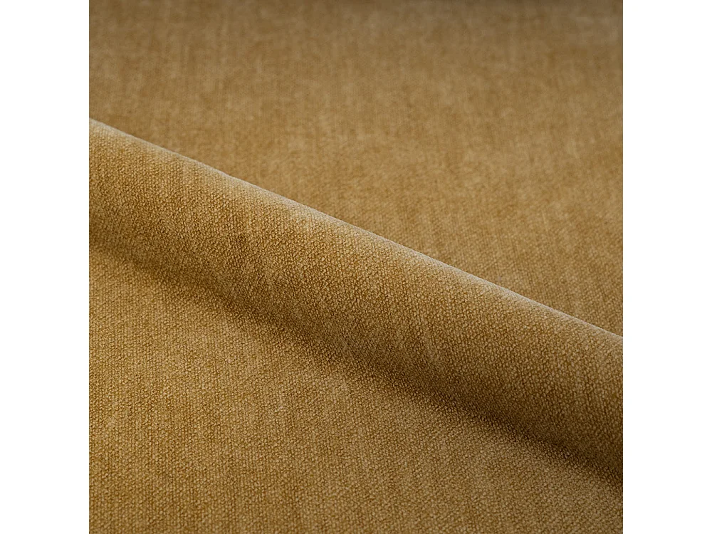 Rocking chair en tissu effet velours jaune moutarde - Alvin