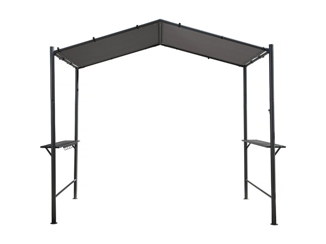 Pergola Luifel voor Barbecue - UV- en Roestbescherming - 277 x 149 cm - Elegant Antraciet