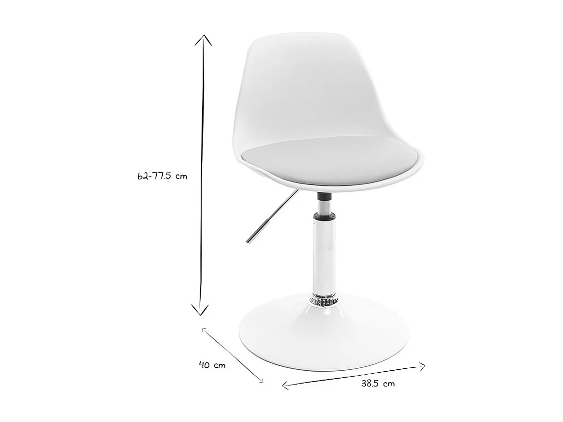 Silla de oficina infantil diseño verde gris STEEVY