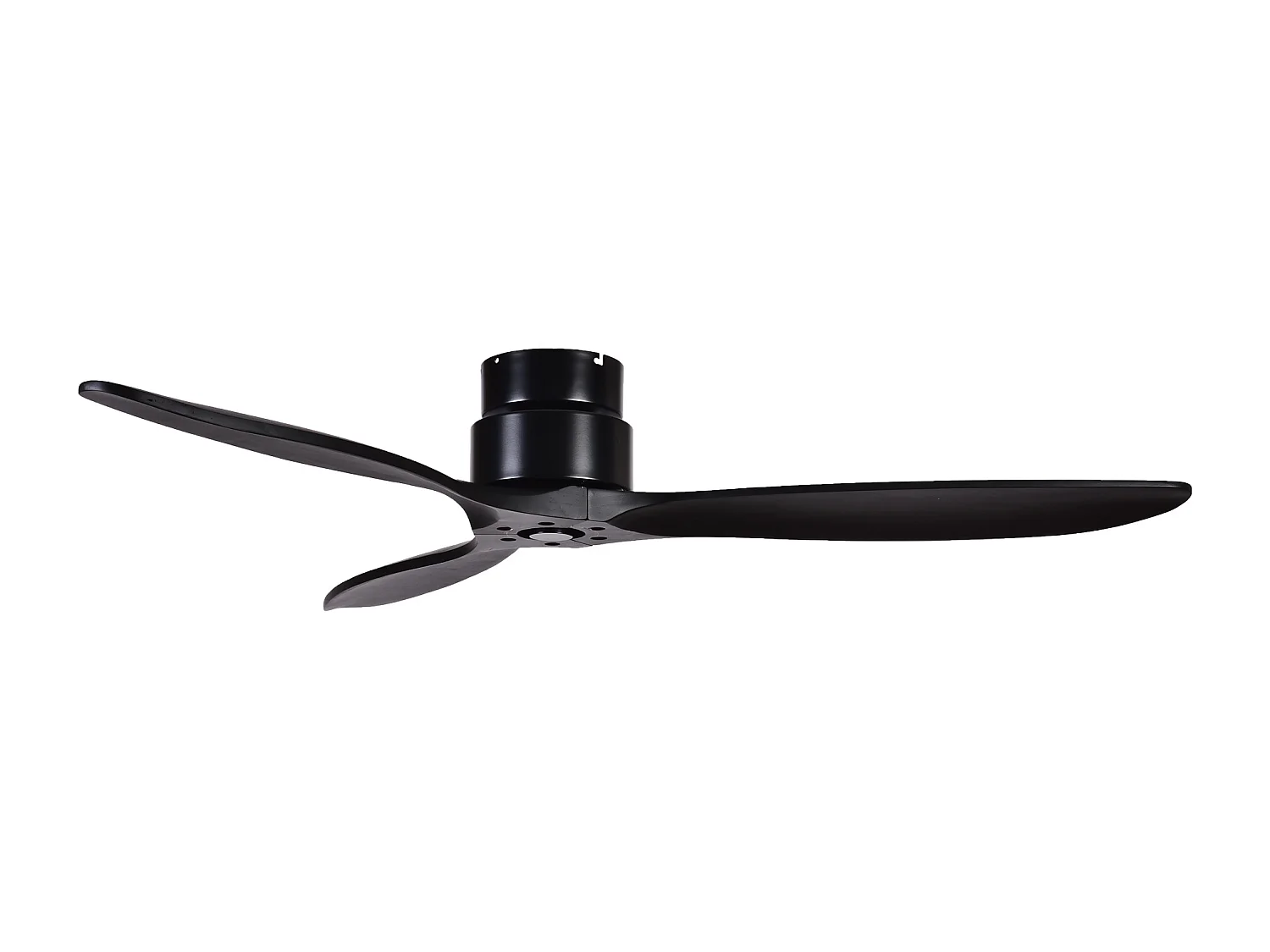 Ventilatore a soffitto Mistral-d.ø132cm-acciaio, legno-led 24w-senza luce-controller-ip20-ng