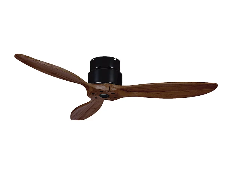 Ventilatore a soffitto Mistral-d.ø132cm-acciaio, legno-led 24w-senza luce-controller-ip20-ng