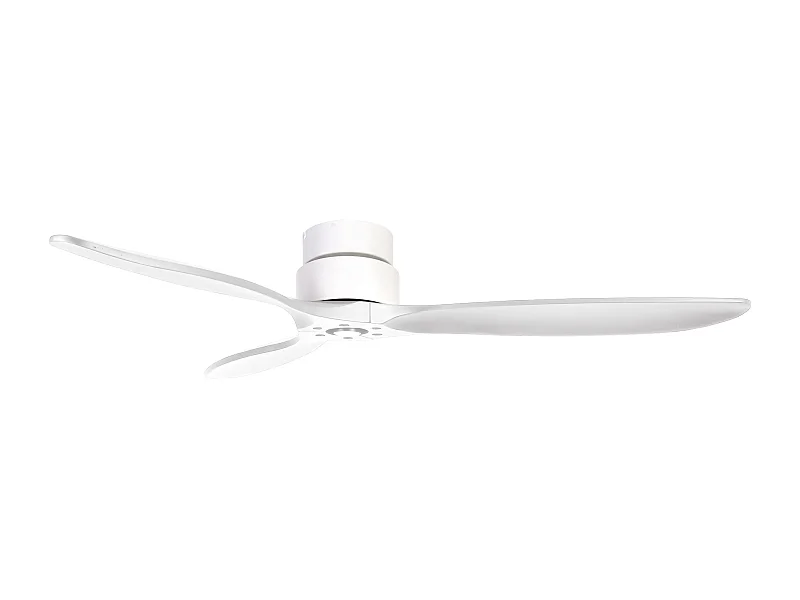 Ventilatore a soffitto Mistral-d.ø132cm-acciaio, legno-led 24w-senza luce-controller-ip20-bl