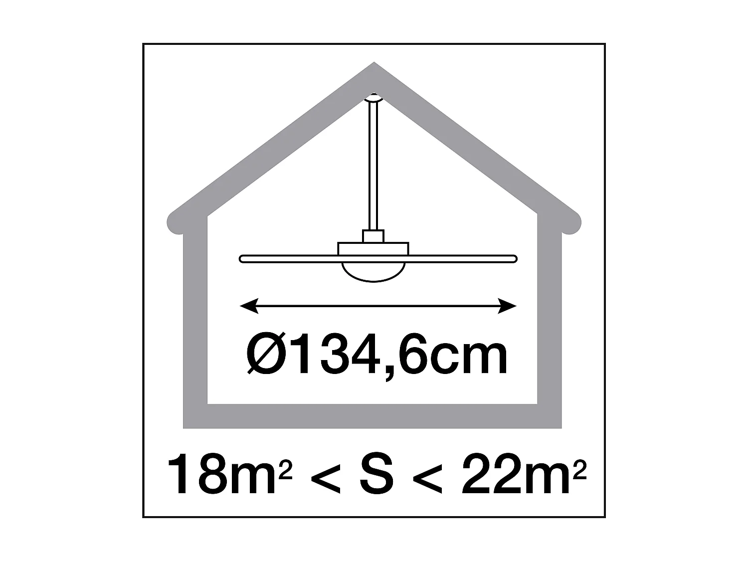 Ventilatore a soffitto Vento moderno-l.134,6 cm-motore 17w ac, 3k-ip20-legno