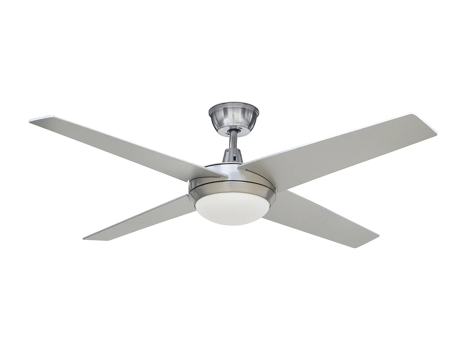 Ventilatore a soffitto Marinada-h.35,50 cm-Alluminio-led 13w-Controller-ip20-Grigio
