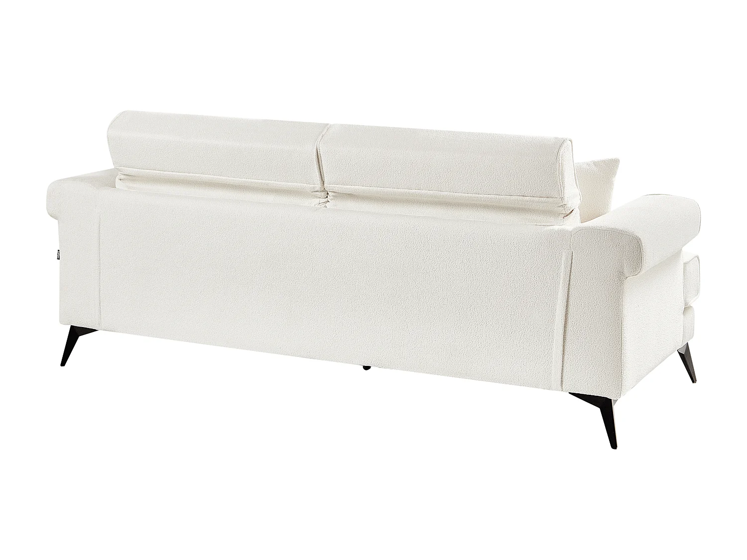 Canapé 3 places SKIVE Bouclé Blanc