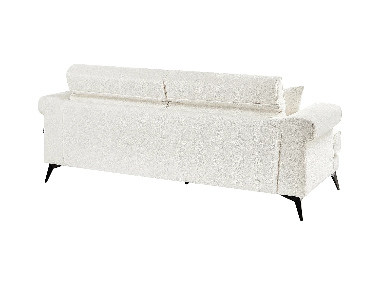 Sofá SKIVE Bouclé Blanco 3 plazas