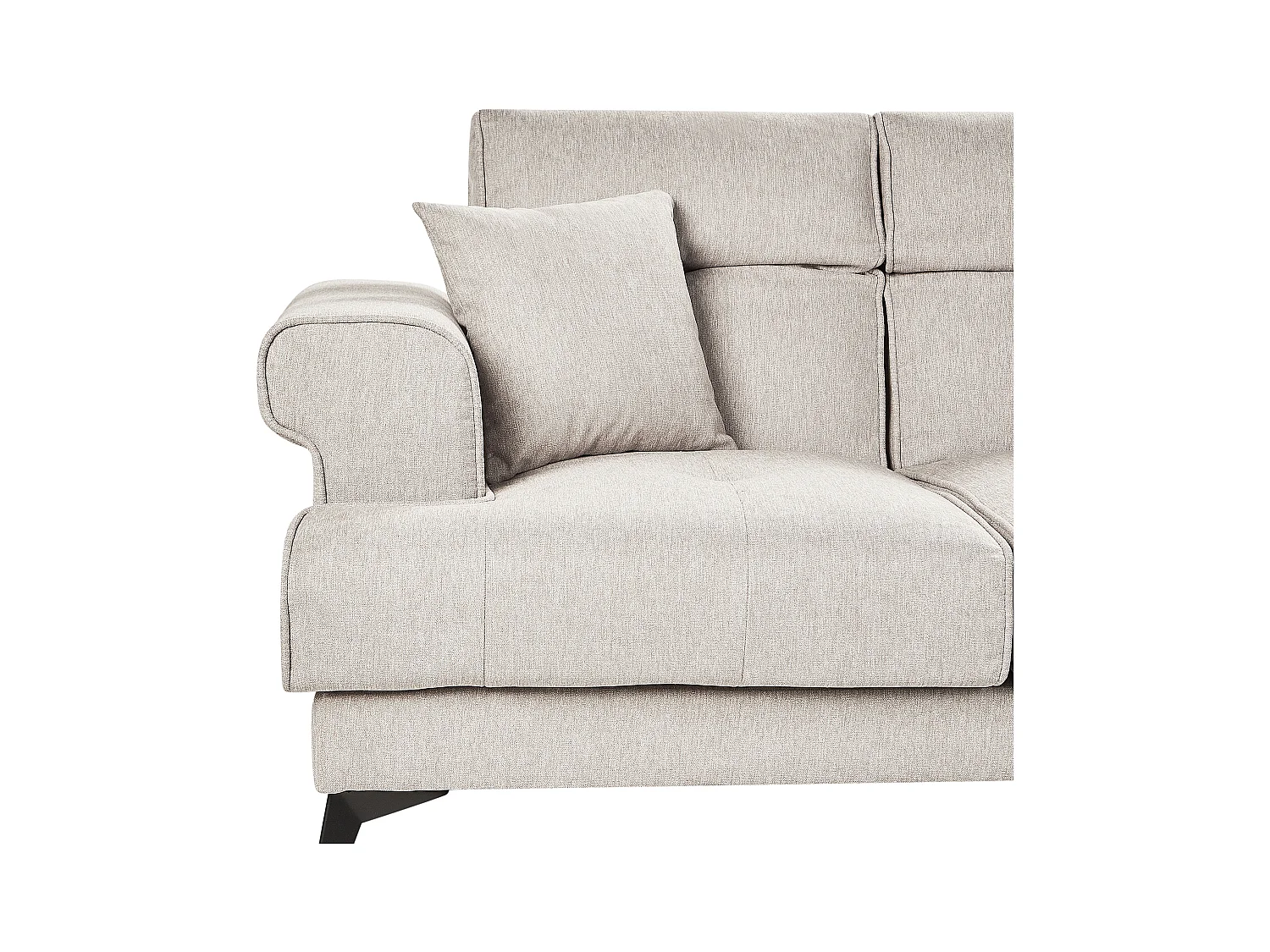 Canapé 2 places SKIVE Tissu Taupe