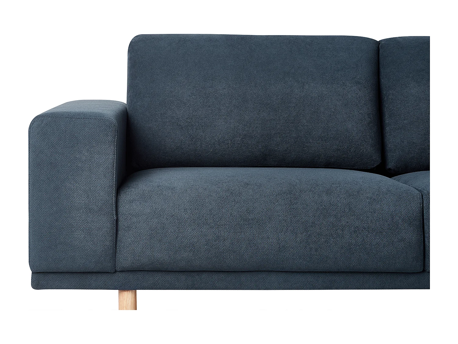 Sofa NIVALA Ciemnoniebieski dla 3 osób