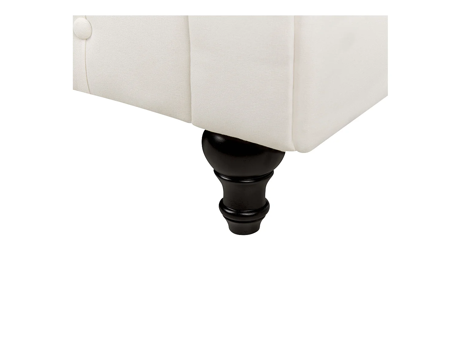 Divano CHESTERFIELD Tessuto Bianco sporco 3 posti