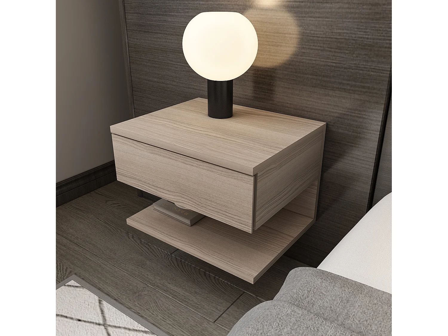 Decorotika Vivid Floating Nightstand - 45 cm W x 31.4 cm H x 36.8 cm D