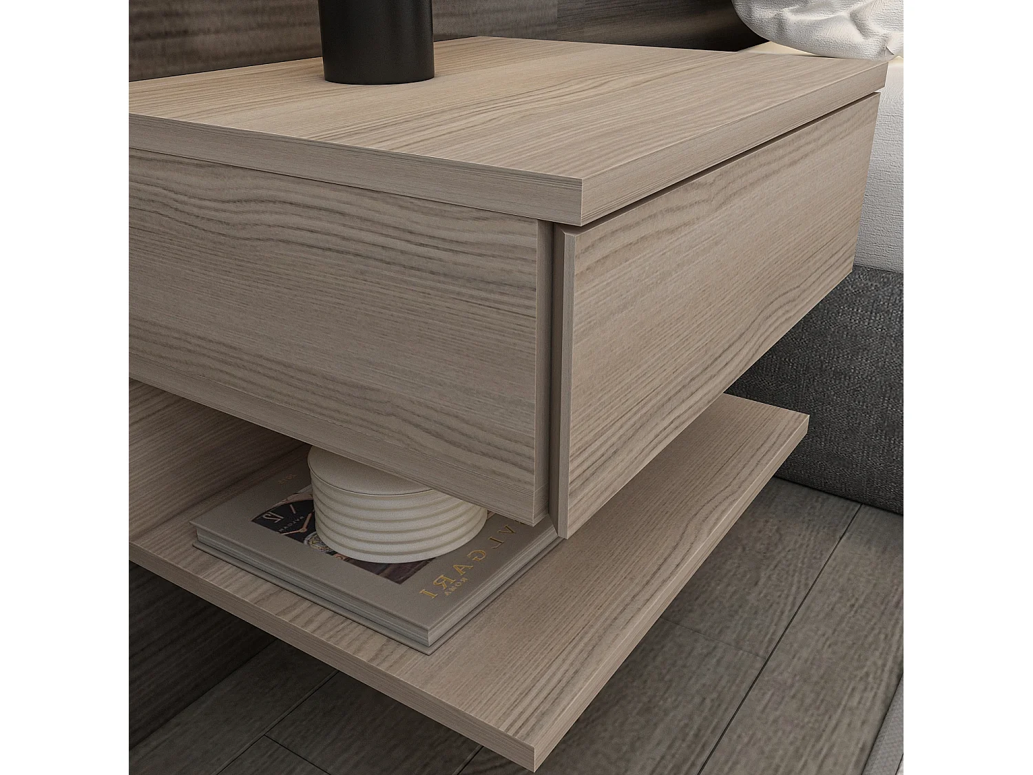 Decorotika Vivid Floating Nightstand - 45 cm W x 31.4 cm H x 36.8 cm D