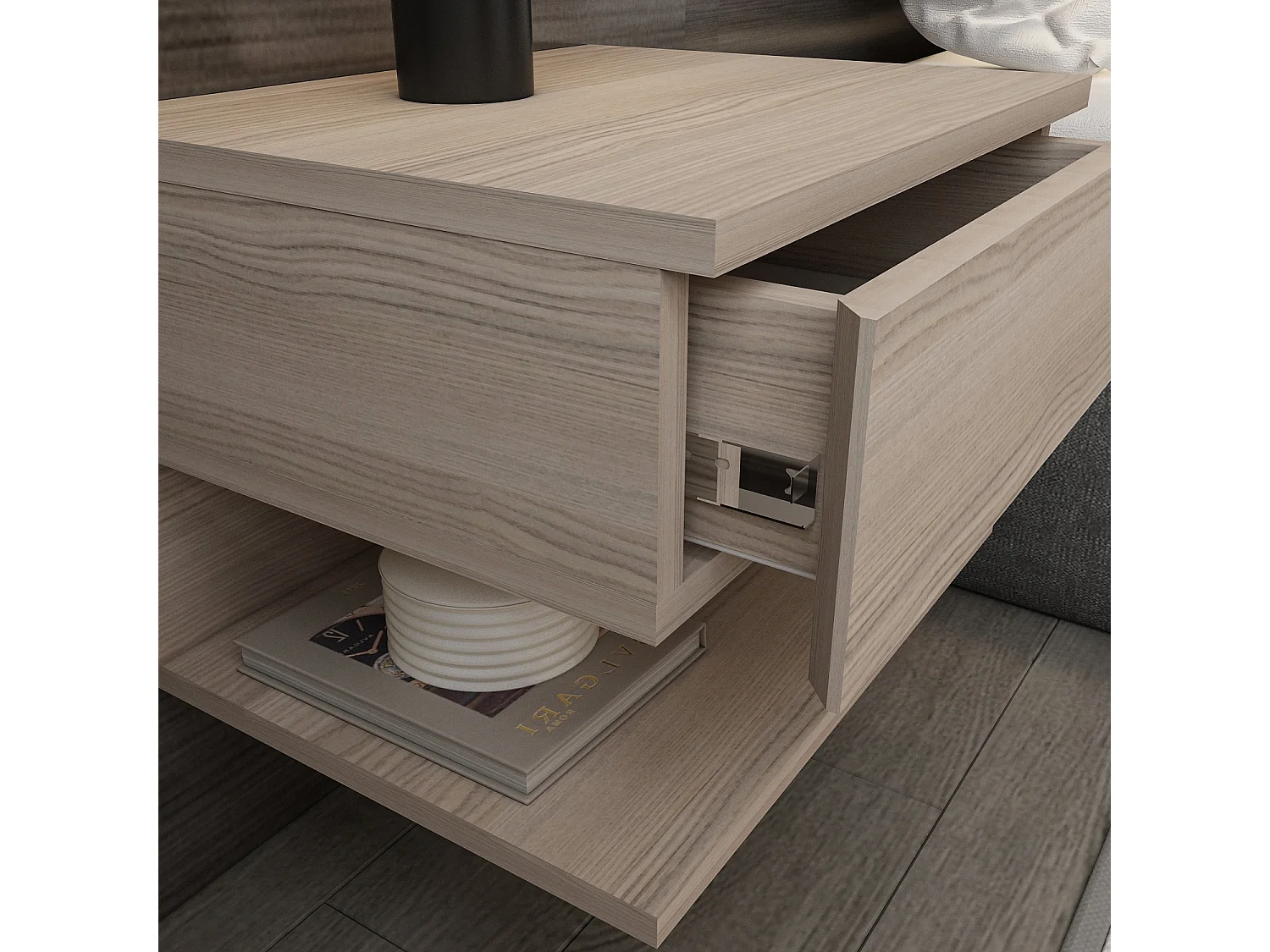 Decorotika Vivid Floating Nightstand - 45 cm W x 31.4 cm H x 36.8 cm D