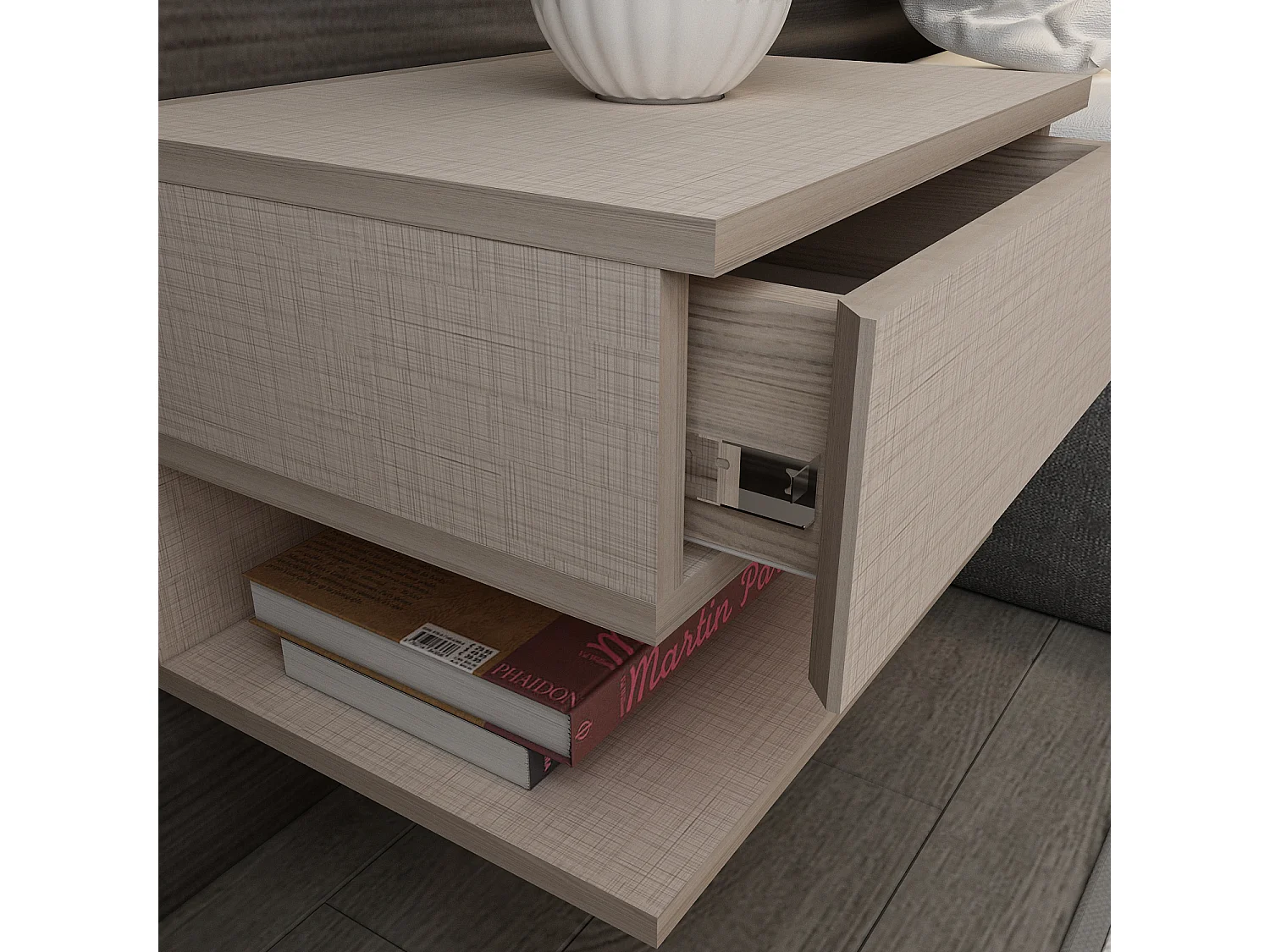 Decorotika Vivid Floating Nightstand - 45 cm W x 31.4 cm H x 36.8 cm D