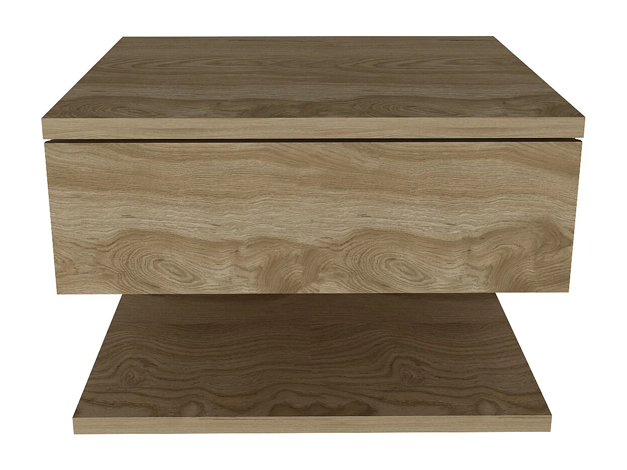 Table de chevet flottant Vivid tiroir et étagère (Oud)