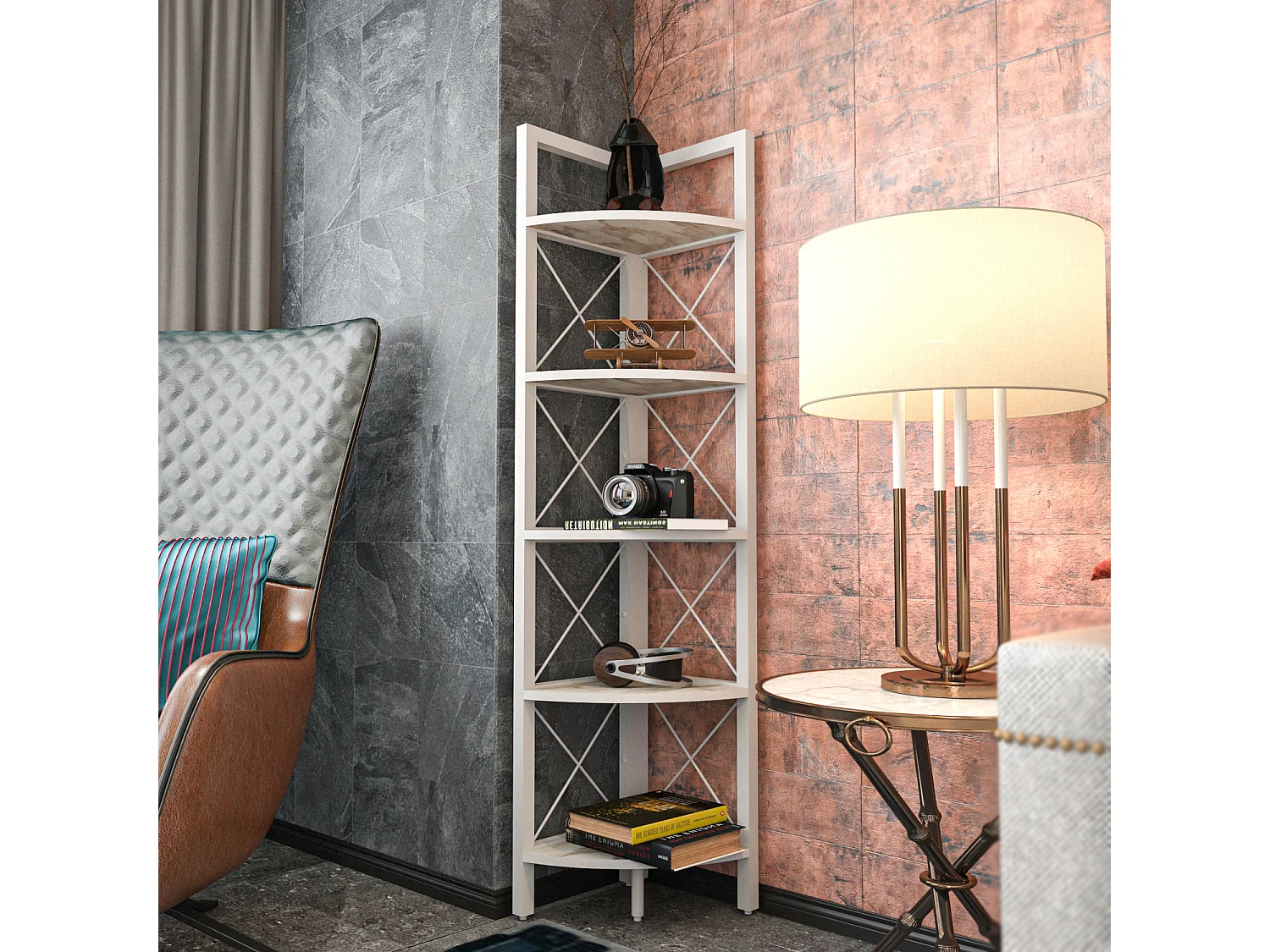 Bücherregal Remo Weiß