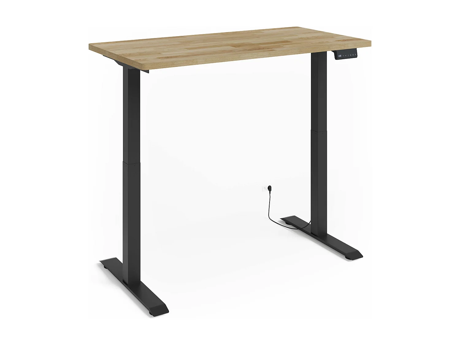 Verstelbaar bureau BIM Natural Desk eiken fineer 140x70x3 zwart/eiken