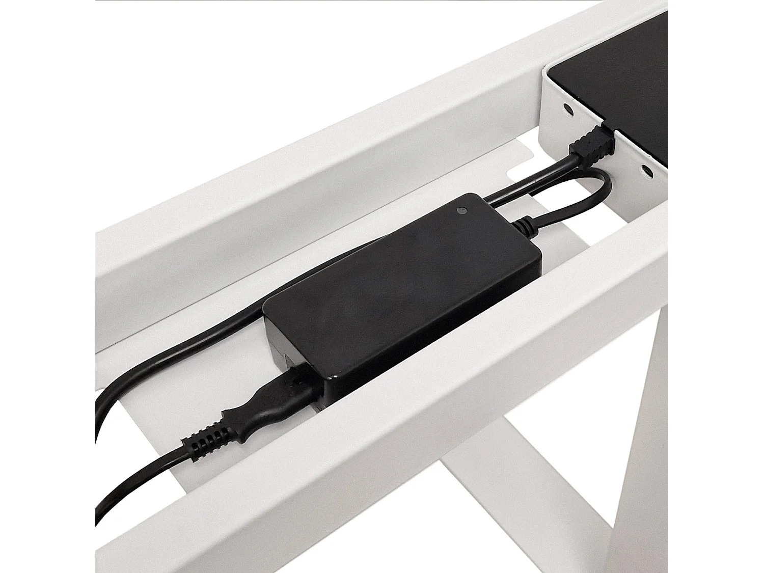 Verstelbaar bureau BIM Natural Desk eiken fineer 160x80x3 wit/eiken