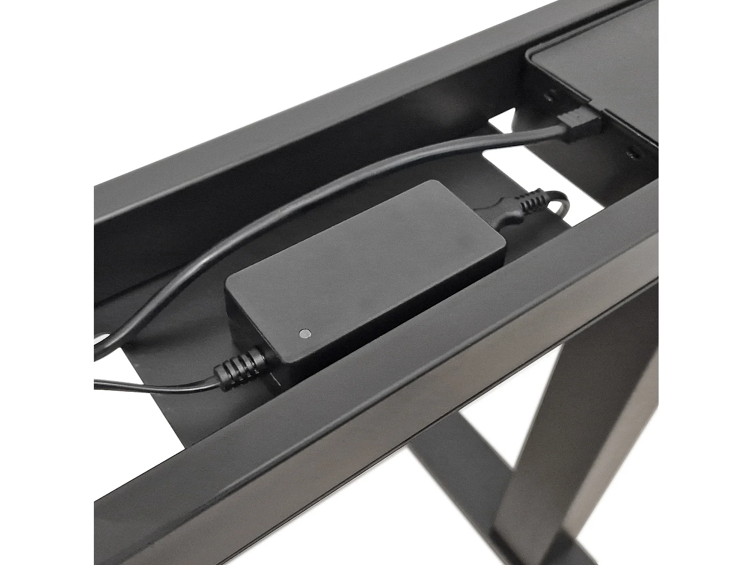 Verstelbaar bureau BIM Natural Desk eiken fineer 160x80x3 zwart/eiken