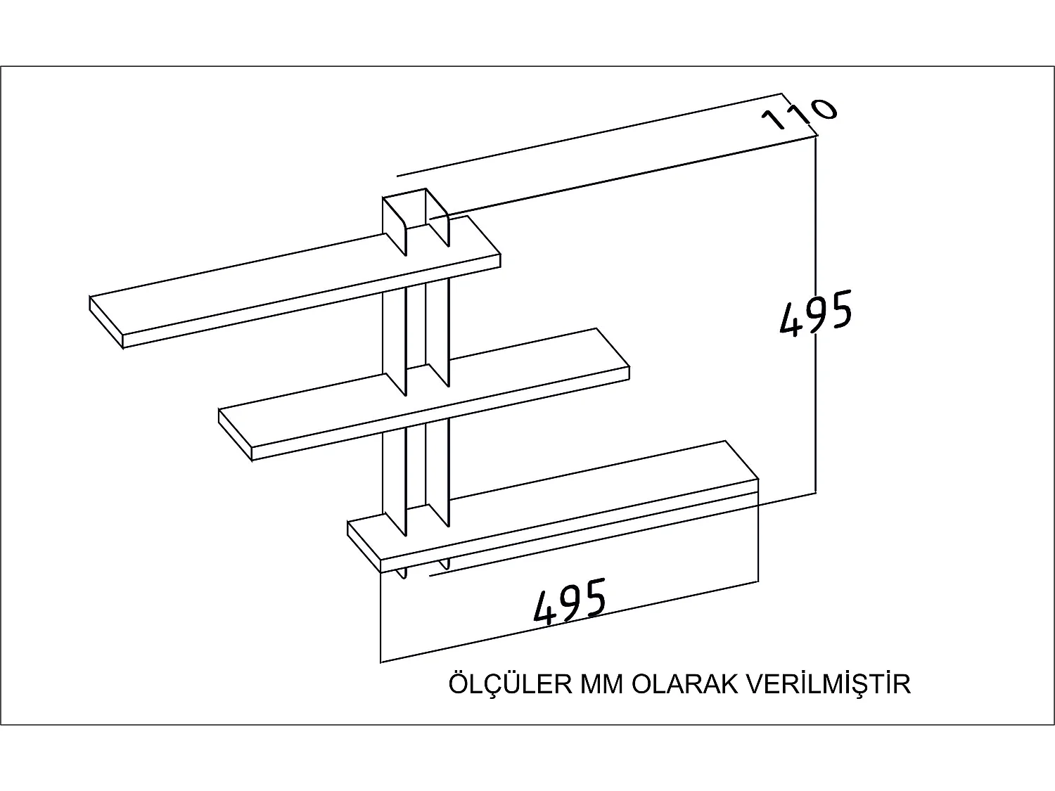 Wandregal Modern Mita