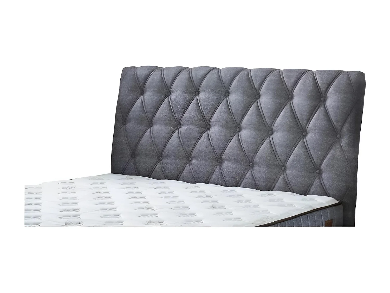 Lit Comfort L/180x200/Tissu/Gris