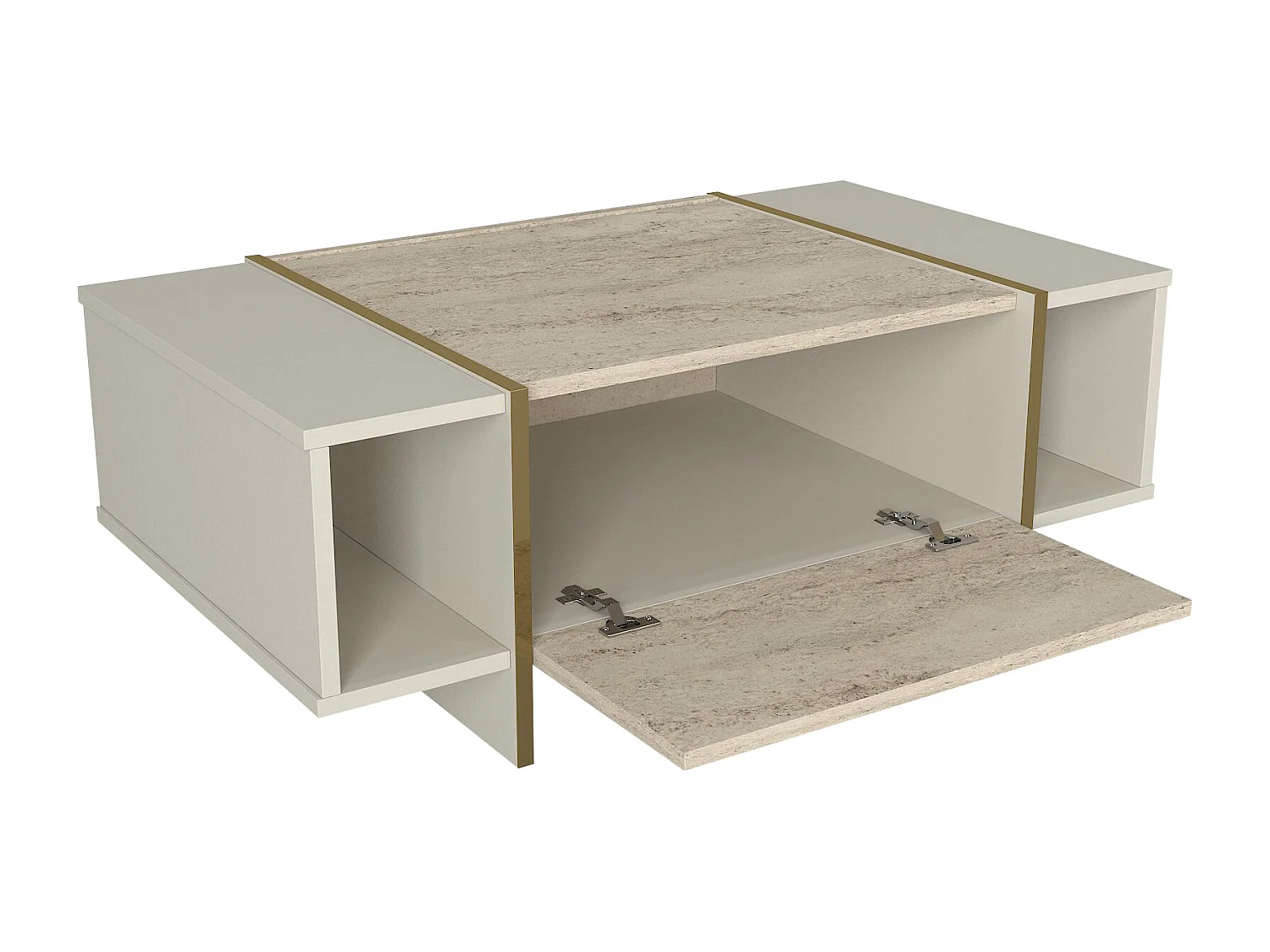 Couchtisch Veyron Beige Granit Optik