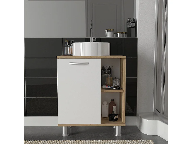 Waschbeckenunterschrank Golda Weiß-Safir