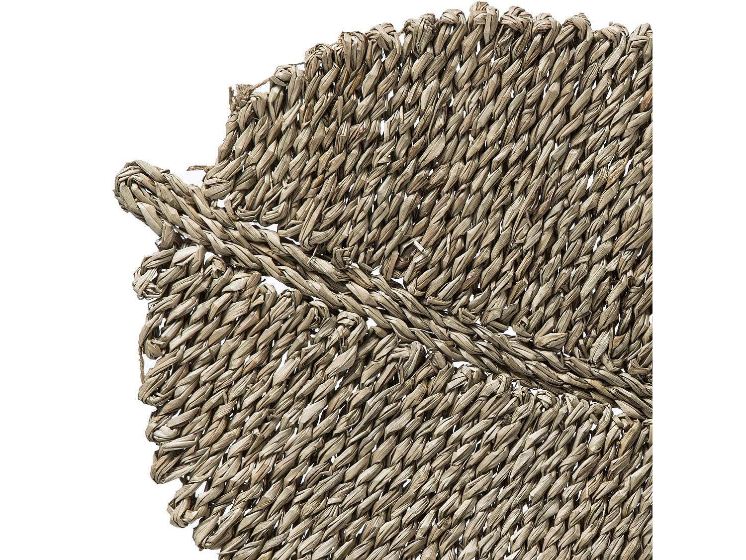 Tischset mit Blattmotiv aus Schilfrohr